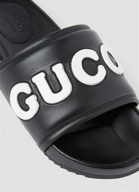 gucci logo slides|gucci slides outlet.